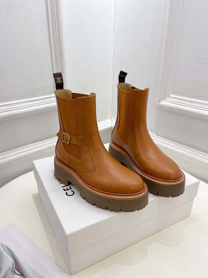 Celine Women Shoes 349823607C.38NO Celine Chelsea Booot in Calfshin 187424 - 35 - View 1
