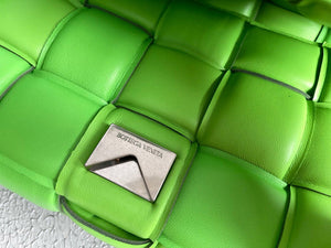Bottega Veneta BV 591970 Padded Cassette 20206 Lemon Green Silver - Default Title - View 9