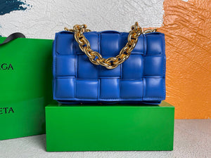 Bottega Veneta BV 20206 Chain Cassette 631421 Cobalt Gold - Default Title - View 1
