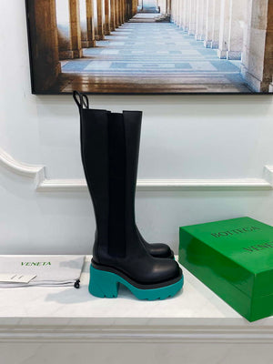 Bottega Veneta Women Shoes High-heeled Lug Boot Deep-green Flatform 192789 - 35 - View 6