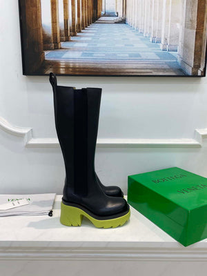 Bottega Veneta Women Shoes High-heeled Lug Boot Light-green Flatform 192791 - 35 - View 5
