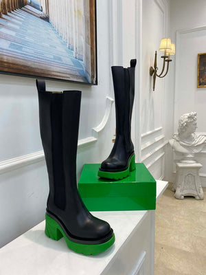 Bottega Veneta Women Shoes High-heeled Lug Boot Green Flatform 192792 - 35 - View 7