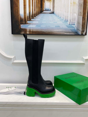 Bottega Veneta Women Shoes High-heeled Lug Boot Green Flatform 192792 - 35 - View 4