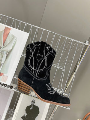 Celine Women Shoes Cuiser Boots in Painted Calfshin 189038 - 35 - View 6