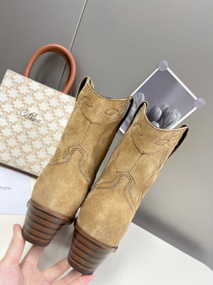 Celine Women Shoes Cuiser Boots in Painted Calfshin 189039 - 35 - View 9