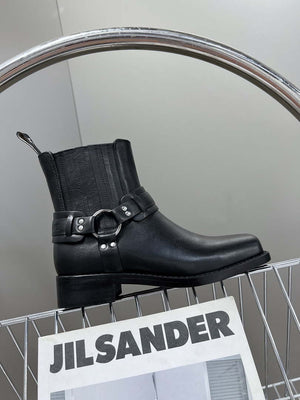 Celine Women Shoes 345873622C.38NO Celine Bilker Chelsea Boot In Polished Calfskin 191333 - 35 - View 3