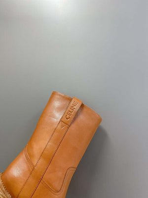 Celine Women Shoes 349113492C.04LU Mid Boot Celine Conde in Calfskintan 187824 - 35 - View 5