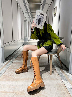 Celine Women Shoes Celine Buckled High Boot in Calfskin 189815 - 35 - View 6