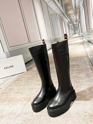 Celine Women Shoes Celine Buckled High Boot in Calfskin 189819 - 35 - View 1