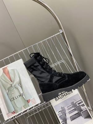 Celine Women Shoes Celine in Nucuck Laced up Boot 189045 - 35 - View 7
