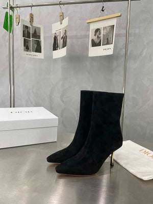 Dior Women's Shoes KCI806VVV_S900 D-Fame Heeled Angle Boot 192879 - 35 - View 9
