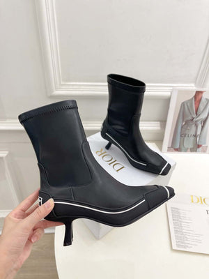 Dior Women's Shoes KCI796VSO_S20X D-Motion Heeled Ankle Boot 193196 - 35 - View 5