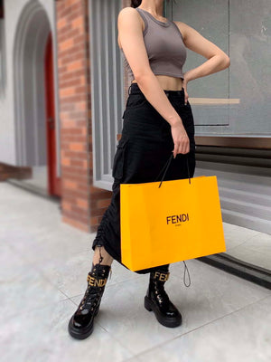 Fendi Women Shoes 8T8355AKY6F1IEM Fendigraphy Black leather biker boots 193215 - 35 - View 7