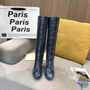 Fendi Women Shoes Cut Multicolor leather high-heeled boots 192491 - 35 - View 5