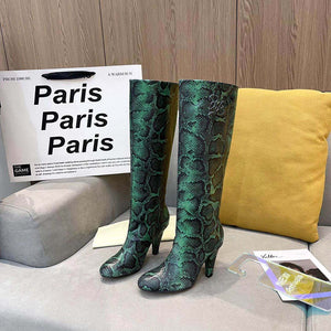 Fendi Women Shoes Cut Multicolor leather high-heeled boots 192492 - 35 - View 6