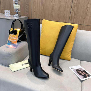 Fendi Women Shoes Cut Multicolor leather high-heeled boots 192498 - 35 - View 2