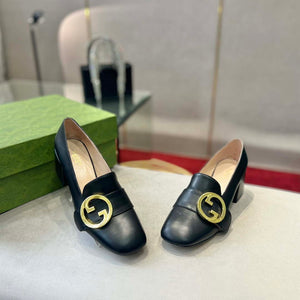 Gucci Women Shoes Style ?700271 DKSD0 1000 Women's lug sole Interlocking G loafer 191400 - 35 - View 3