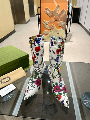 Gucci Women Shoes Style ?718378 FAAQP 1008 Women's GG knit ankle boots 191523 - 34 - View 2