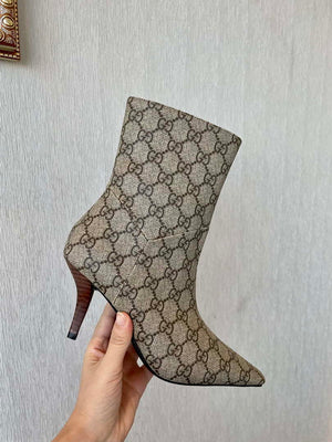 Gucci Women Shoes Style ?718378 FAAQP 1008 Women's GG knit ankle boots 193607 - 35 - View 4