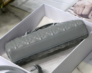 Dior M0540 Lady D-joy Bag Grey Cannage Calfskin - Default Title - View 6