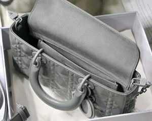 Dior M0540 Lady D-joy Bag Grey Cannage Calfskin - Default Title - View 9