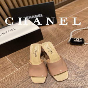 Chanel Women's Sandals Chanel Slippers Lambskin Heel 85mm C90170 - 35 - View 2