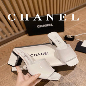 Chanel Women's Sandals Chanel Slippers Lambskin Heel 85mm C90171 - 35 - View 5