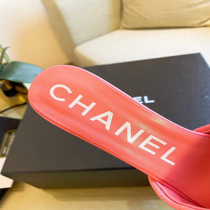 Chanel Women's Sandals Chanel Slippers Lambskin Heel 70mm C90183 - 35 - View 8