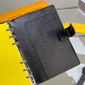 Louis Vuitton R20242 Medium Ring Agenda Cover Damier Graphite Canvas - Default Title - View 5