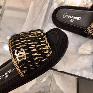 Chanel Women's Sandals Chanel Slippers Lambskin C90192 - 35 - View 4