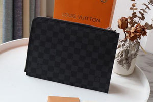 LV N60113 Louis Vuitton Pochette Joule GM Clutch Bag Damier Graphite - luxibagsmall