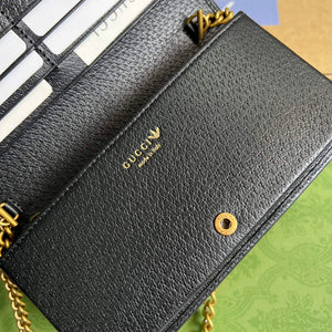 Adidas x Gucci ?621892 wallet with chain Off-white and black leather - Default Title - View 8