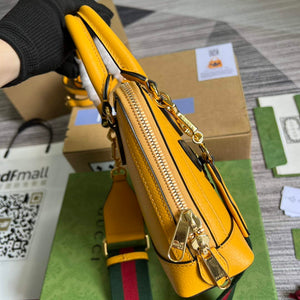 Adidas x Gucci 677212 Horsebit 1955 mini bag Yellow and black leather - Default Title - View 4