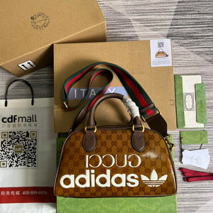 Adidas x Gucci 702397 mini duffle bag brown - Default Title - View 2