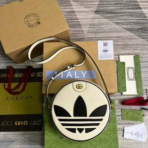 Adidas x Gucci Ophidia shoulder bag 702626 White leather - Default Title - View 1