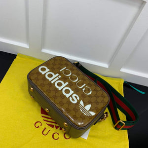 Adidas x Gucci small shoulder bag 702427 Beige and brown GG canvas - Default Title - View 5