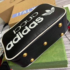 Adidas x Gucci small shoulder bag 702427 Black leather - Default Title - View 5