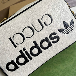 Adidas x Gucci small shoulder bag 702427 White leather - Default Title - View 5