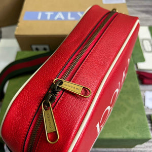 Adidas x Gucci small shoulder bag 702427 Red leather - Default Title - View 6