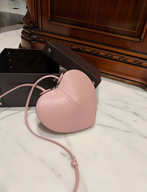 Alaia AA1P003C0Y75 LE Coeur Bag In Calfskin Pink - Default Title - View 6