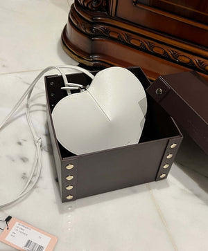 Alaia AA1P003C0Y75 LE Coeur Bag In Calfskin White - Default Title - View 1