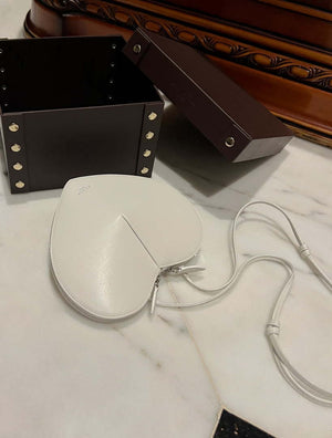Alaia AA1P003C0Y75 LE Coeur Bag In Calfskin White - Default Title - View 2