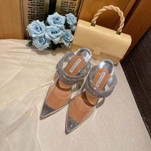 Aquazzura Golden Pineapple 22/early spring Heel 105mm A99006 Silvery - 35 - View 1