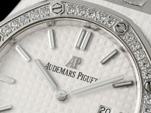 Audemars Piguet Women's 67650ST Royal Oak Quartz With Diamond AP600133 - Default Title - View 4