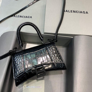 Balenciaga 592833 Hourglass XS Top Handle Bag Black - Default Title - View 1