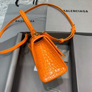 Balenciaga 592833 Hourglass XS Top Handle Bag Orange - Default Title - View 3