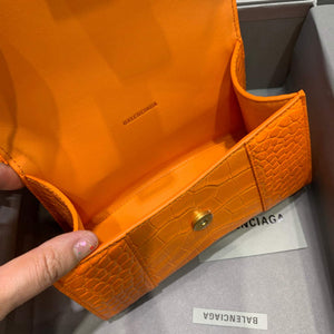 Balenciaga 592833 Hourglass XS Top Handle Bag Orange - Default Title - View 7