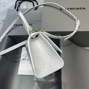 Balenciaga 592833 Hourglass XS Top Handle Bag White Gold - Default Title - View 3