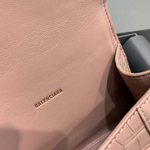 Balenciaga 592833 Hourglass XS Top Handle Bag Light Pink - Default Title - View 8