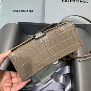 Balenciaga 592833 Hourglass XS Top Handle Bag Kakhi - Default Title - View 4